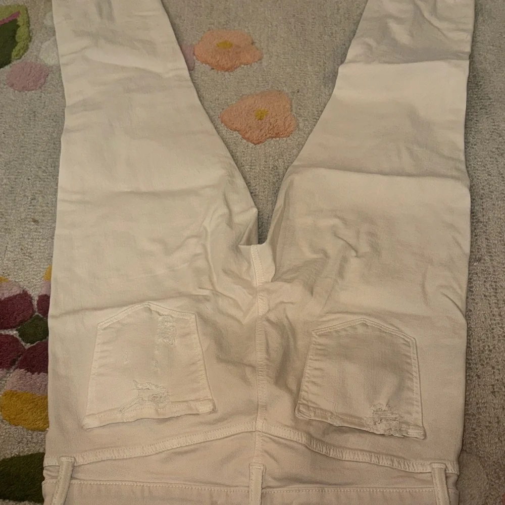 J Brand Women's Distressed Cream Ankle Jeans - Picture 11 of 16